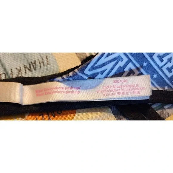 VS Victorias Secret PINK Bra Wear Everywhere Push-up 32C - Picture 3 of 3